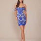 Nox Anabel Q839 Short Off the Shoulder Beaded Cocktail Dress