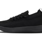 CALTO - QA060 - 2.4 Inches Taller (Black/Black Sole) - Lightweight Knitted Sneakers