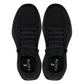 CALTO - QA060 - 2.4 Inches Taller (Black/Black Sole) - Lightweight Knitted Sneakers
