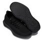CALTO - QA060 - 2.4 Inches Taller (Black/Black Sole) - Lightweight Knitted Sneakers
