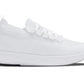 CALTO - QA061 - 2.4 Inches Taller (White/White Sole) - Lightweight Knitted Sneakers