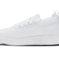 CALTO - QA061 - 2.4 Inches Taller (White/White Sole) - Lightweight Knitted Sneakers
