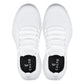 CALTO - QA061 - 2.4 Inches Taller (White/White Sole) - Lightweight Knitted Sneakers