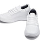 CALTO - QA061 - 2.4 Inches Taller (White/White Sole) - Lightweight Knitted Sneakers