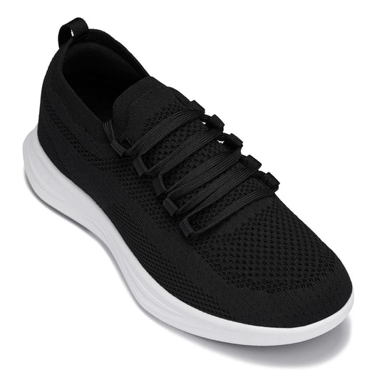 CALTO - QA062 - 2.4 pulgadas más alto (suela negra/blanca) - Zapatillas de punto ligeras