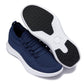 CALTO - QA063 - 2.4 Inches Taller (Navy/White Sole) - Lightweight Knitted Sneakers