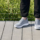 CALTO - QA065 - 2.4 Inches Taller (Grey/White Sole) - Lightweight Knitted Sneakers