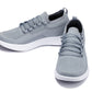 CALTO - QA065 - 2.4 Inches Taller (Grey/White Sole) - Lightweight Knitted Sneakers