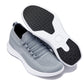 CALTO - QA065 - 2.4 Inches Taller (Grey/White Sole) - Lightweight Knitted Sneakers