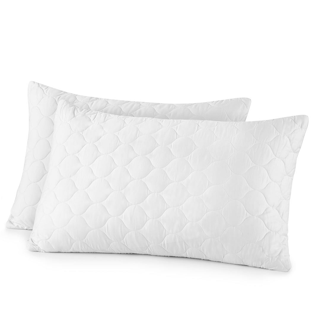 Protectores de almohada acolchados de algodón orgánico elevados