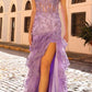 Nox Anabel R1301 Long Layered Tiered Skirt Off Shoulder Corset Dress
