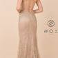 Nox Anabel R282-1 Mermaid Long Dress Corset Open-Back