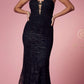 Nox Anabel R282-1 Mermaid Long Dress Corset Open-Back