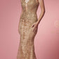 Nox Anabel R282-1 Mermaid Long Dress Corset Open-Back