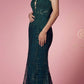 Nox Anabel R282-1 Mermaid Long Dress Corset Open-Back