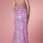 Nox Anabel R282-1 Mermaid Long Dress Corset Open-Back