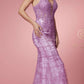 Nox Anabel R282-1 Mermaid Long Dress Corset Open-Back