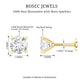 Round Shape Moissanite Solitaire Nose Pin