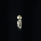 Round Shape Natural Diamond Heart Nose Pin