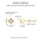 Round Moissanite Solitaire Geometric Nose Pin