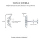 Natural Round Diamond Cluster Curved Helix Earring
