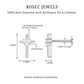 Round Natural Diamond Cross Helix Earring