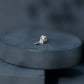 Round Natural Diamond Cross Helix Earring