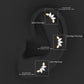 Marquise and Round Cut Moissanite Curved Leaf Helix Earring