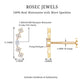 Certified Moissanite Curved Helix Piercing Earring