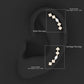 Certified Moissanite Curved Helix Piercing Earring
