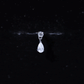 Pear and Round Cut Diamond Stud Drop Helix Earring
