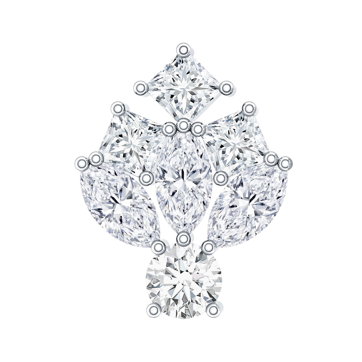 Real Diamond Designer Earring for Cartilage Piercing
