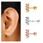 Minimalist Diamond Bar Earring for Tragus Piercing