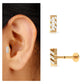Minimalist Diamond Bar Earring for Tragus Piercing