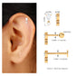 Pear Diamond Drop Earring for Helix Piercing