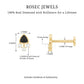 Genuine Diamond and Black Enamel Unique Tragus Earring