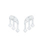 Real Diamond Music Note Earring for Cartilage Piercing