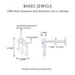 Real Diamond Music Note Earring for Cartilage Piercing