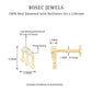 Real Diamond Music Note Earring for Cartilage Piercing