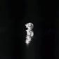 Genuine Round Diamond Three Star Cartilage Earring