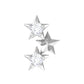 Genuine Round Diamond Three Star Cartilage Earring