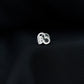 Real Diamond Cute Heart Earring for Helix Piercing