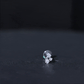 Pear and Round Cut Moissanite Cluster Helix Earring