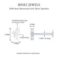 Pear and Round Cut Moissanite Cluster Helix Earring