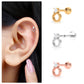 Round Diamond Beaded Circle Tragus Earring