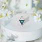 Triangle London Blue Topaz Geometric Earring