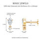 Pear Diamond Drop Earring for Helix Piercing