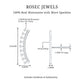 Certified Moissanite Curved Crawler Earring