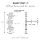 Certified Moissanite Flower Ear Crawler Earring for Women