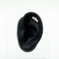 Certified Moissanite Flower Ear Crawler Earring for Women